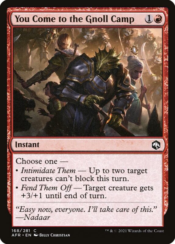 You Come to the Gnoll Camp — afr 168 — Magic The Gathering TCG