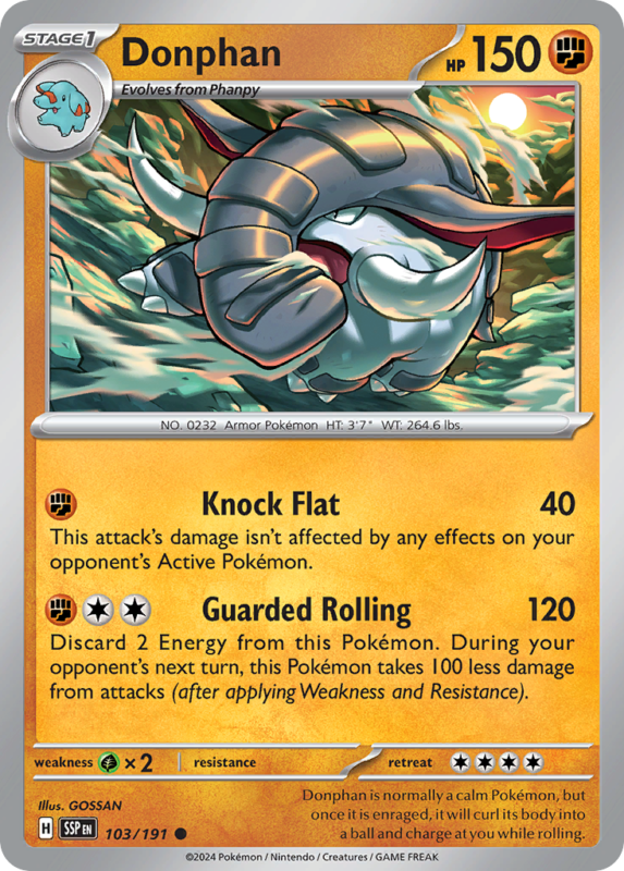 Donphan — sv8 103 — Pokémon TCG