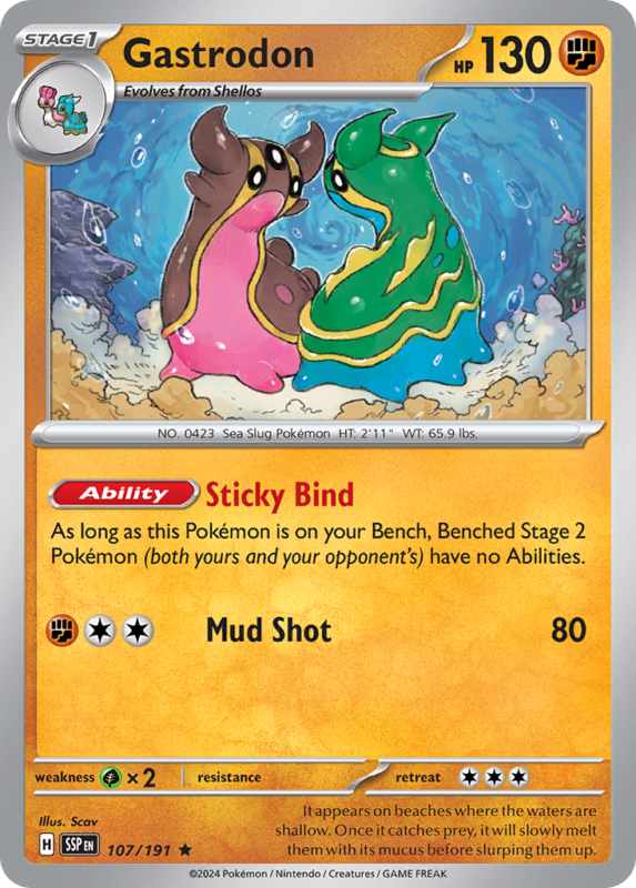 Gastrodon — sv8 107 — Pokémon TCG