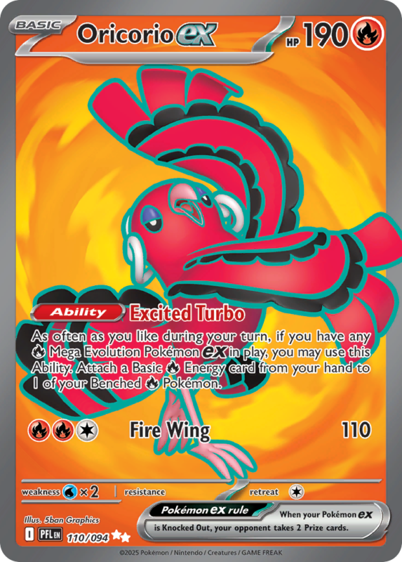 Oricorio ex — me2 110 — Pokémon TCG