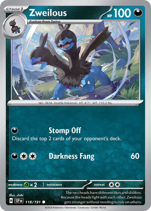 Zweilous — sv8 118 — Pokémon TCG