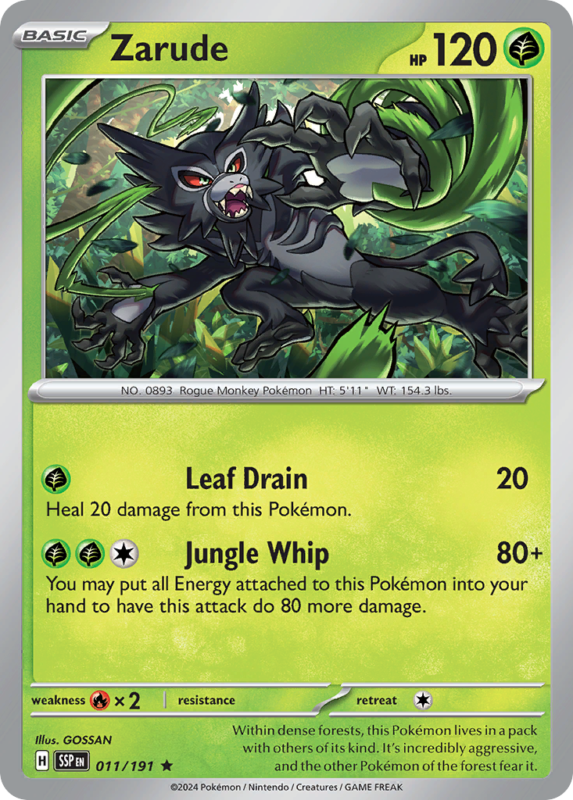 Zarude — sv8 11 — Pokémon TCG