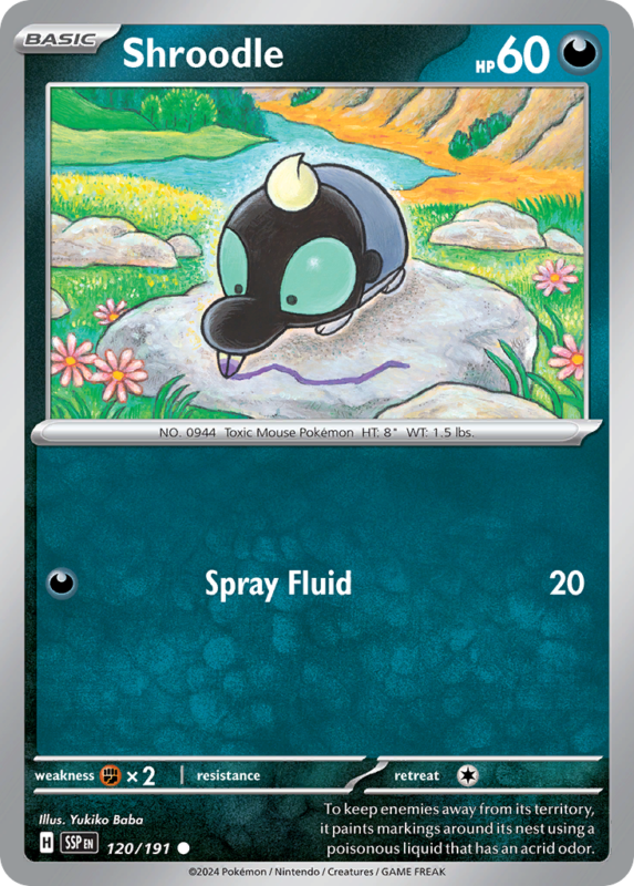 Shroodle — sv8 120 — Pokémon TCG