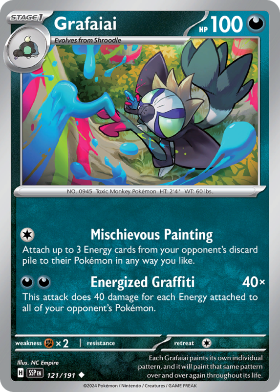 Grafaiai — sv8 121 — Pokémon TCG