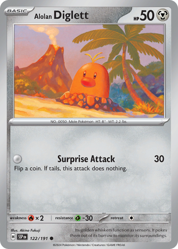 Alolan Diglett — sv8 122 — Pokémon TCG