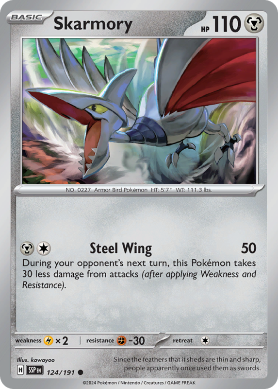Skarmory — sv8 124 — Pokémon TCG