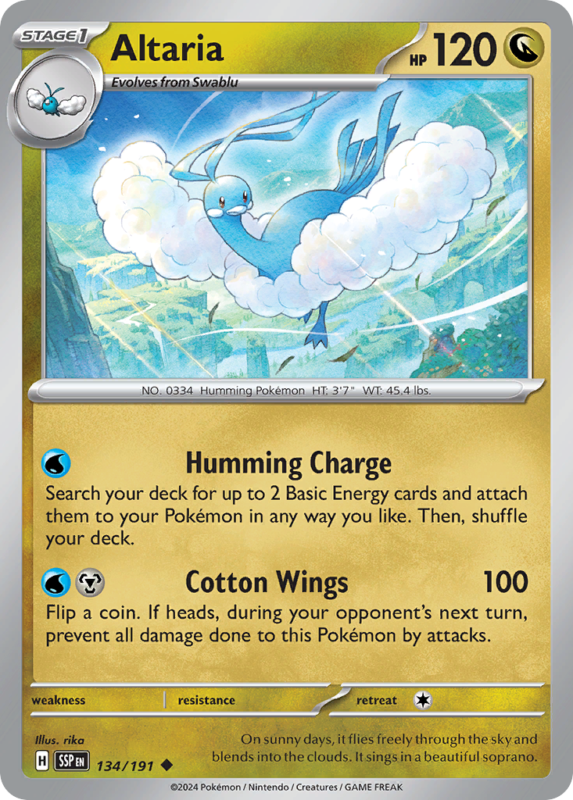 Altaria — sv8 134 — Pokémon TCG