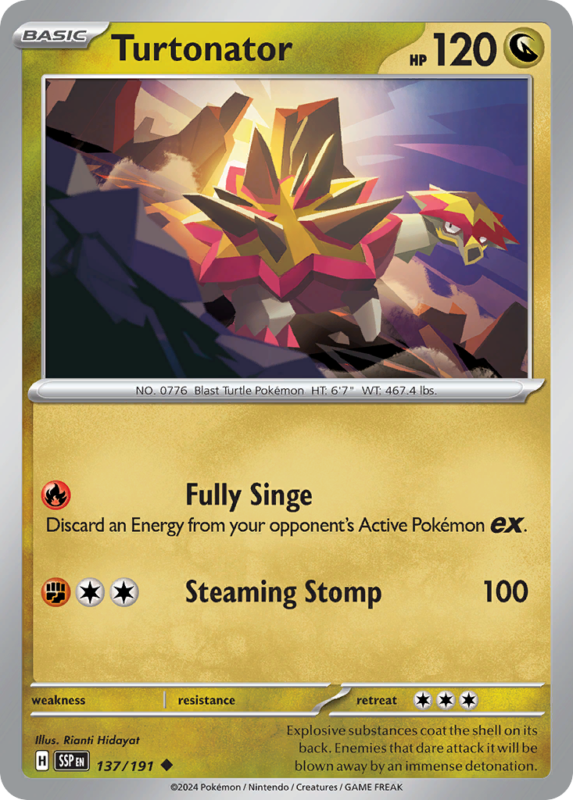 Turtonator — sv8 137 — Pokémon TCG