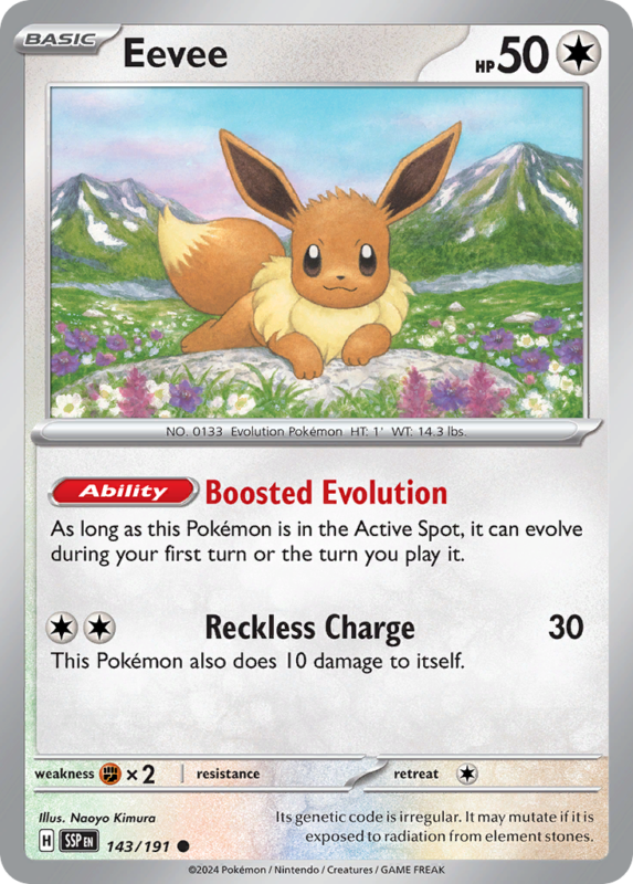 Eevee — sv8 143 — Pokémon TCG