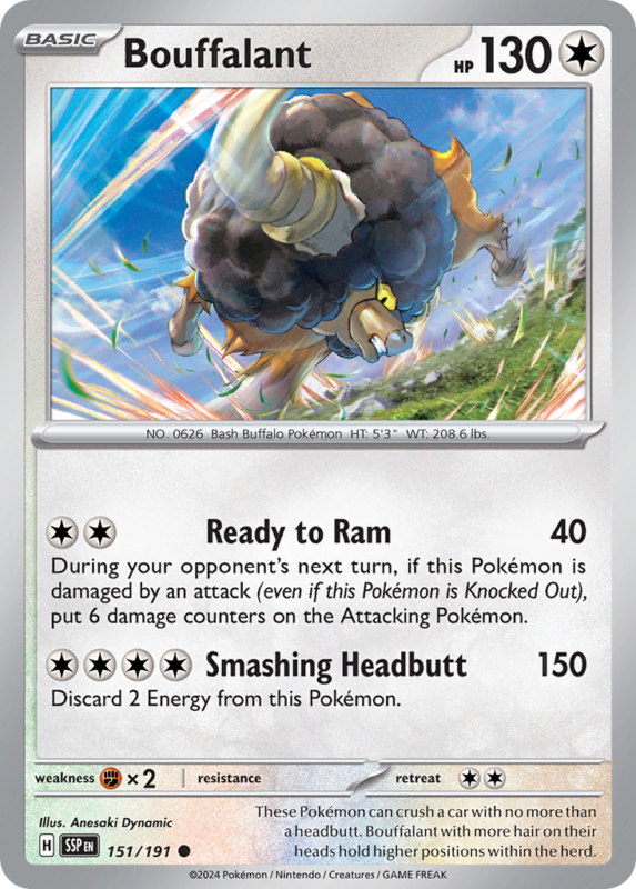 Bouffalant — sv8 151 — Pokémon TCG