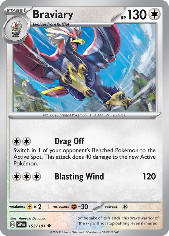 Braviary — sv8 153 — Pokémon TCG