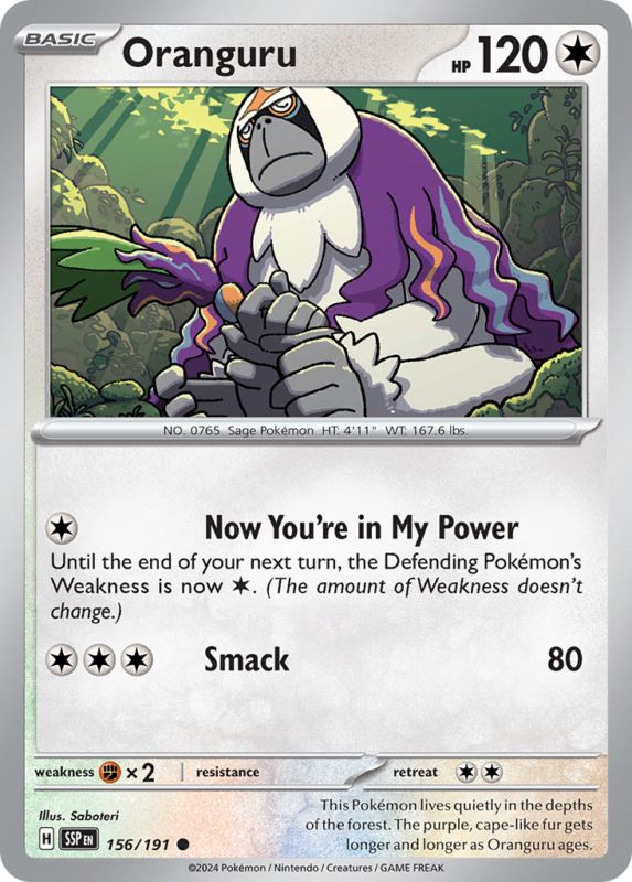 Oranguru — sv8 156 — Pokémon TCG