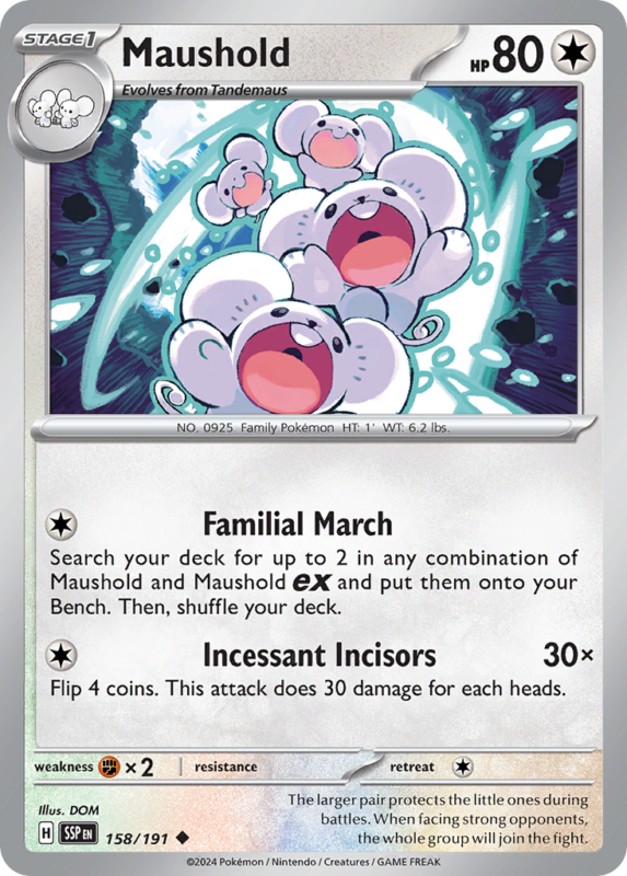 Maushold — sv8 158 — Pokémon TCG