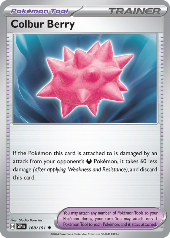 Colbur Berry — sv8 168 — Pokémon TCG