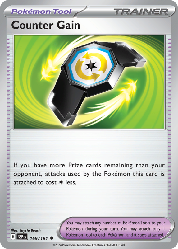 Counter Gain — sv8 169 — Pokémon TCG