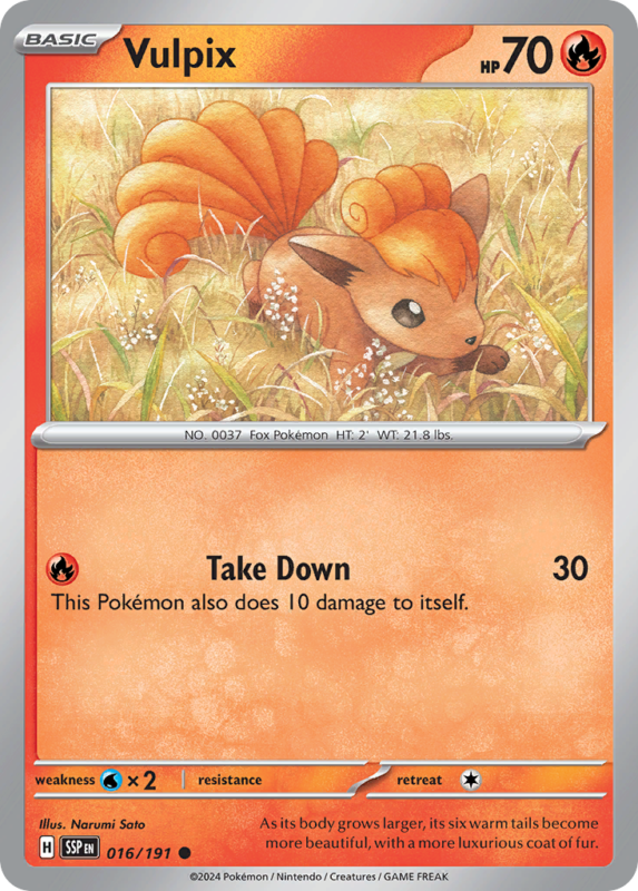 Vulpix — sv8 16 — Pokémon TCG