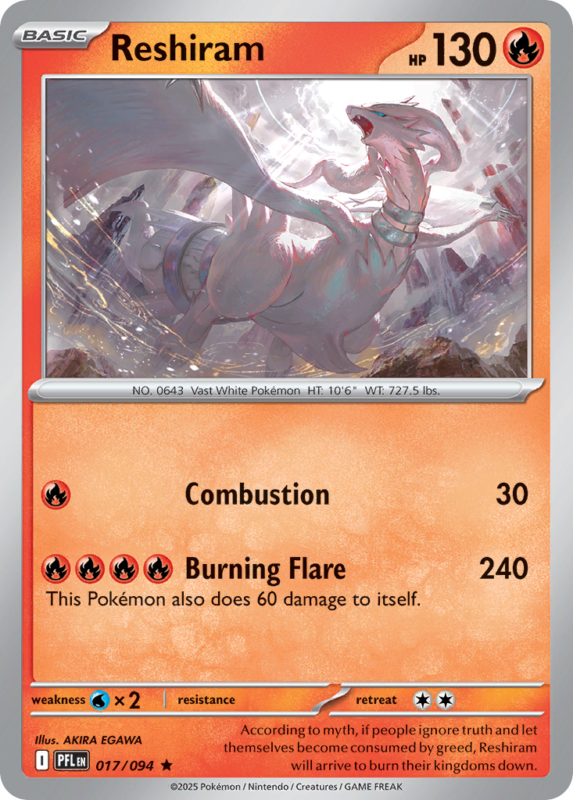 Reshiram — me2 17 — Pokémon TCG