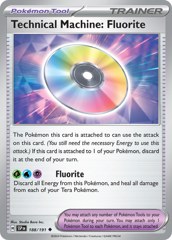 Technical Machine: Fluorite — sv8 188 — Pokémon TCG