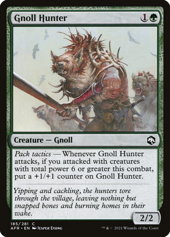 Gnoll Hunter — afr 185 — Magic The Gathering TCG