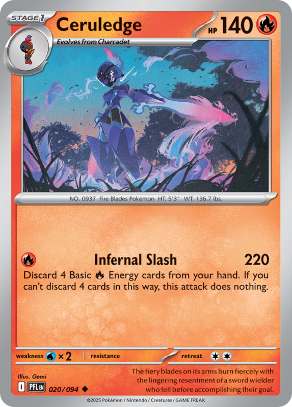 Ceruledge — me2 20 — Pokémon TCG