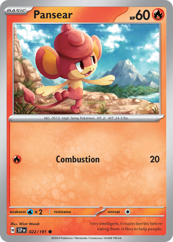Pansear — sv8 22 — Pokémon TCG
