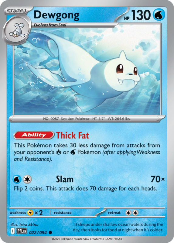 Dewgong — me2 22 — Pokémon TCG