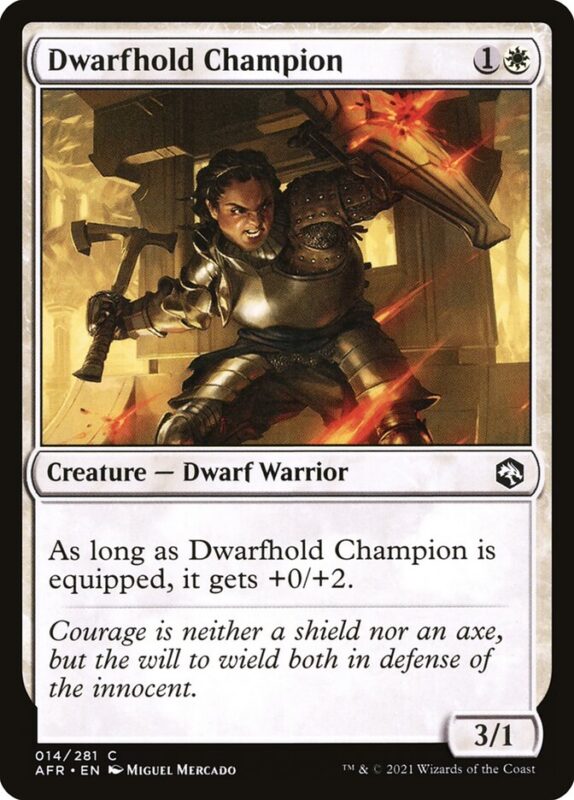 Dwarfhold Champion — afr 14 — Magic The Gathering TCG
