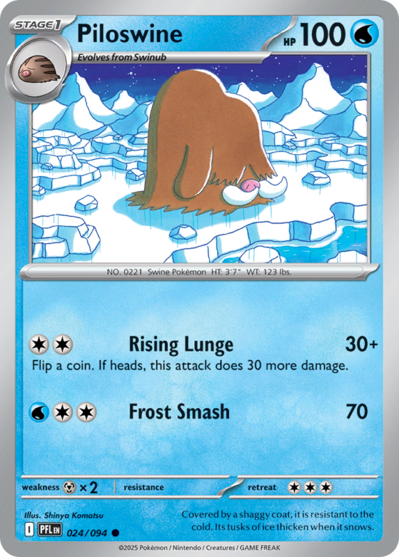 Piloswine — me2 24 — Pokémon TCG