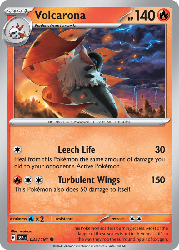 Volcarona — sv8 25 — Pokémon TCG