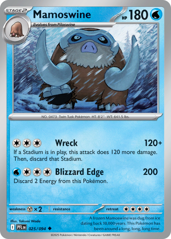 Mamoswine — me2 25 — Pokémon TCG
