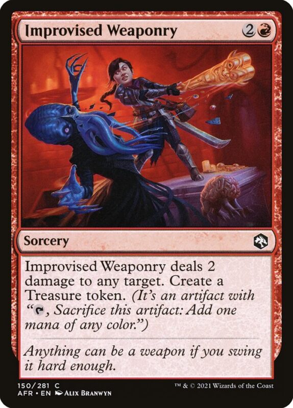 Improvised Weaponry — afr 150 — Magic The Gathering TCG