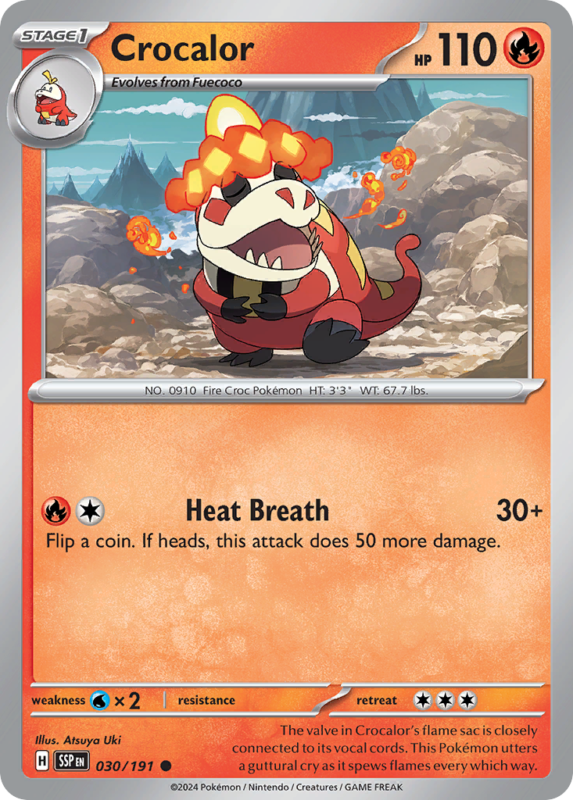 Crocalor — sv8 30 — Pokémon TCG