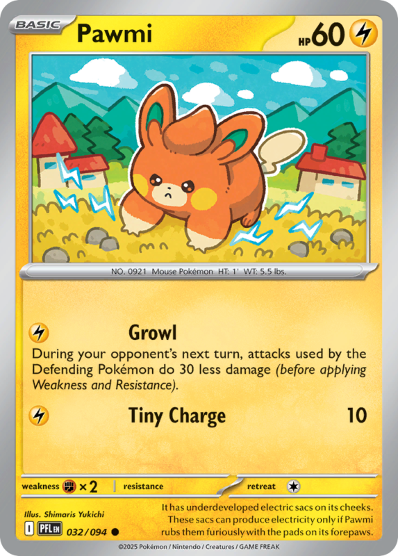 Pawmi — me2 32 — Pokémon TCG