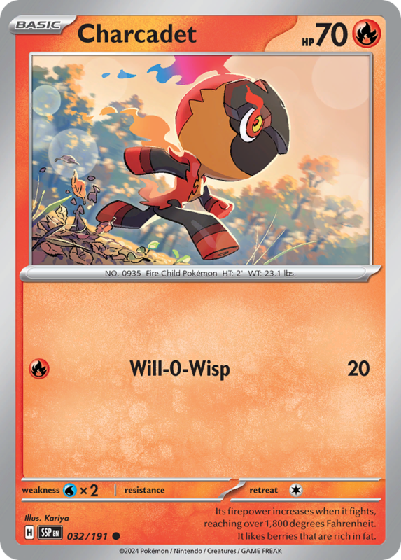 Charcadet — sv8 32 — Pokémon TCG
