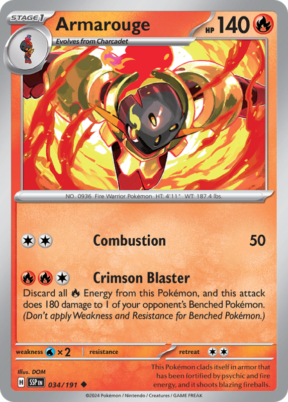 Armarouge — sv8 34 — Pokémon TCG