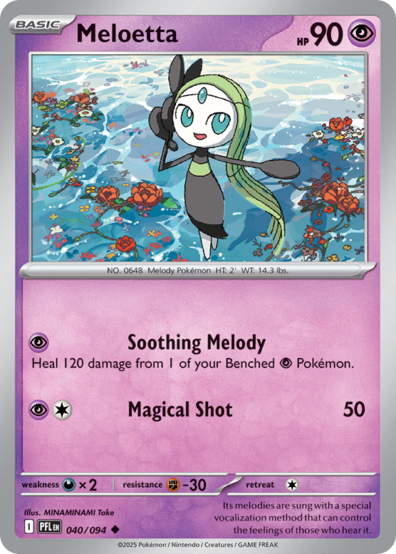 Meloetta — me2 40 — Pokémon TCG