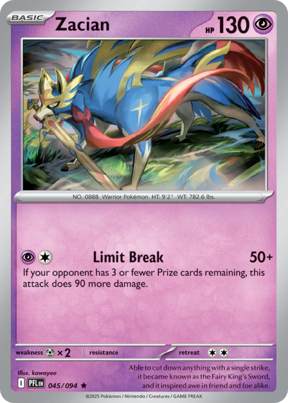 Zacian — me2 45 — Pokémon TCG
