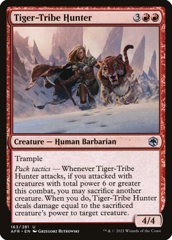 Tiger-Tribe Hunter — afr 163 — Magic The Gathering TCG