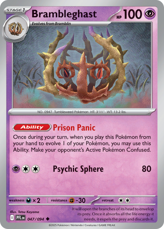Brambleghast — me2 47 — Pokémon TCG