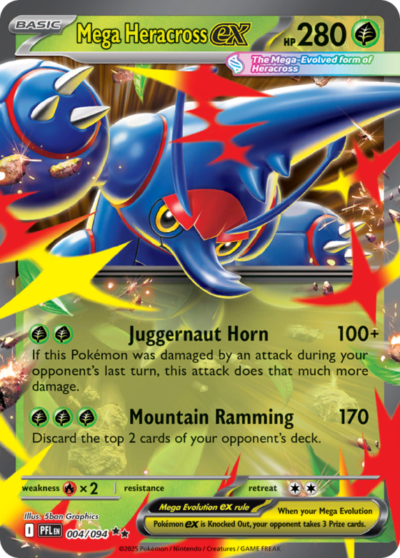 Mega Heracross ex — me2 4 — Pokémon TCG