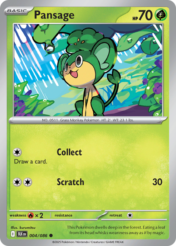 Pansage — zsv10pt5 4 — Pokémon TCG