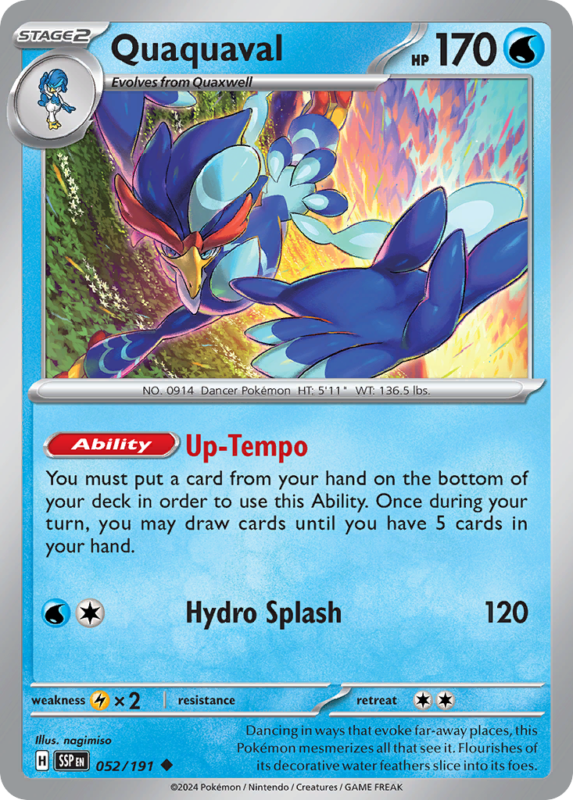 Quaquaval — sv8 52 — Pokémon TCG