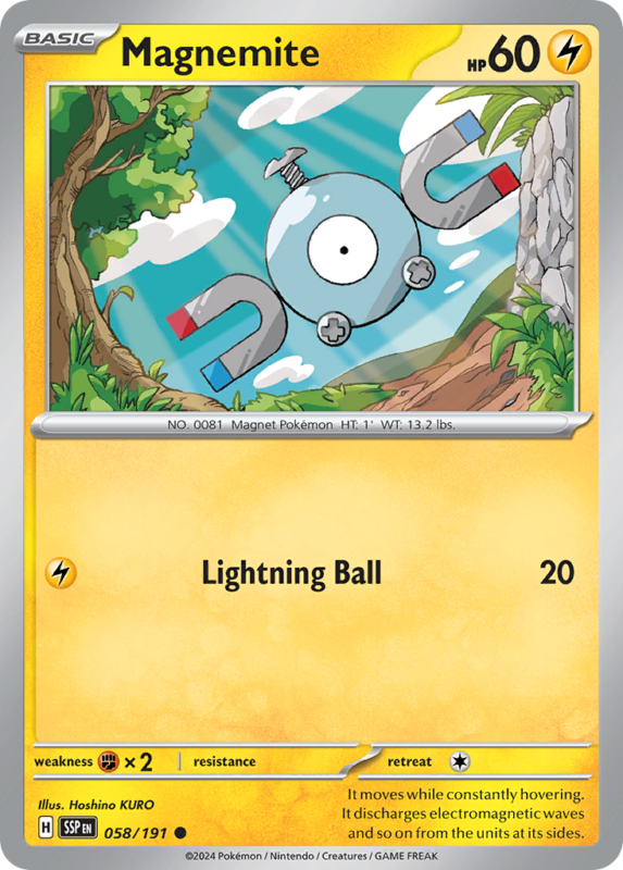 Magnemite — sv8 58 — Pokémon TCG