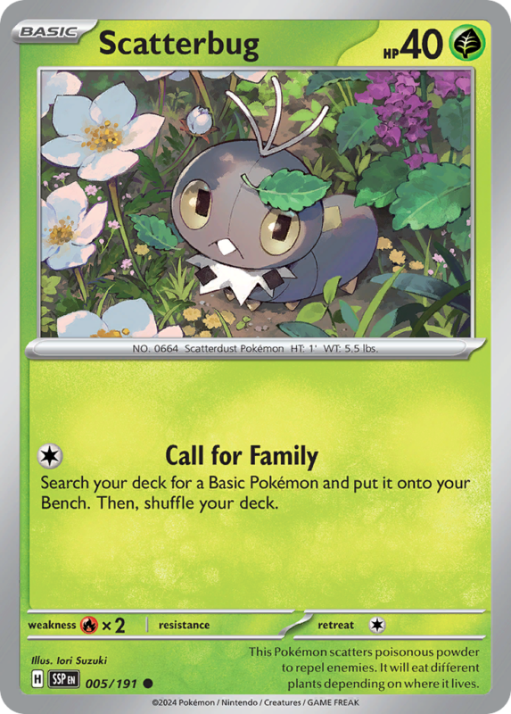 Scatterbug — sv8 5 — Pokémon TCG