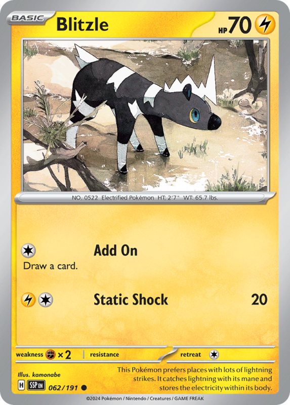 Blitzle — sv8 62 — Pokémon TCG