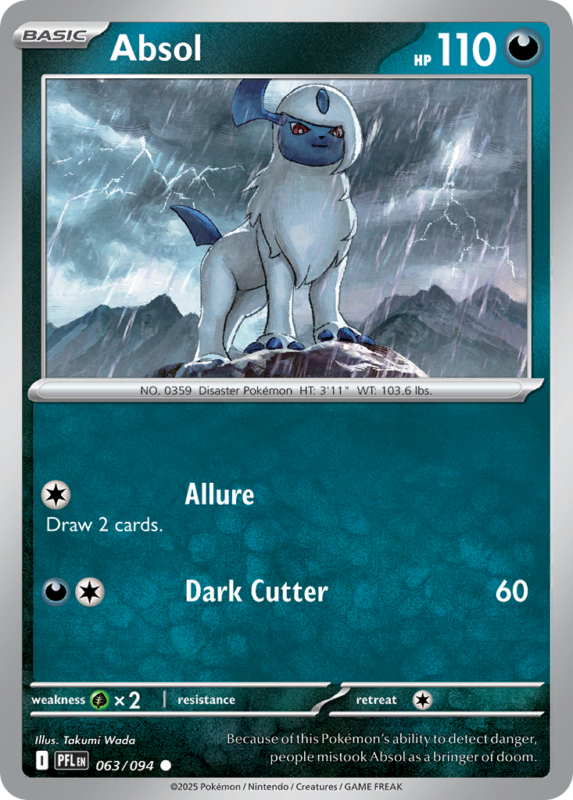 Absol — me2 63 — Pokémon TCG