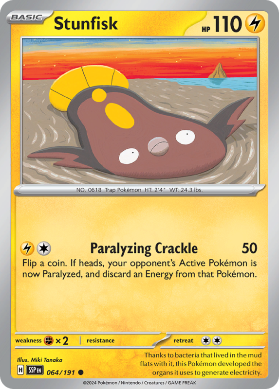 Stunfisk — sv8 64 — Pokémon TCG