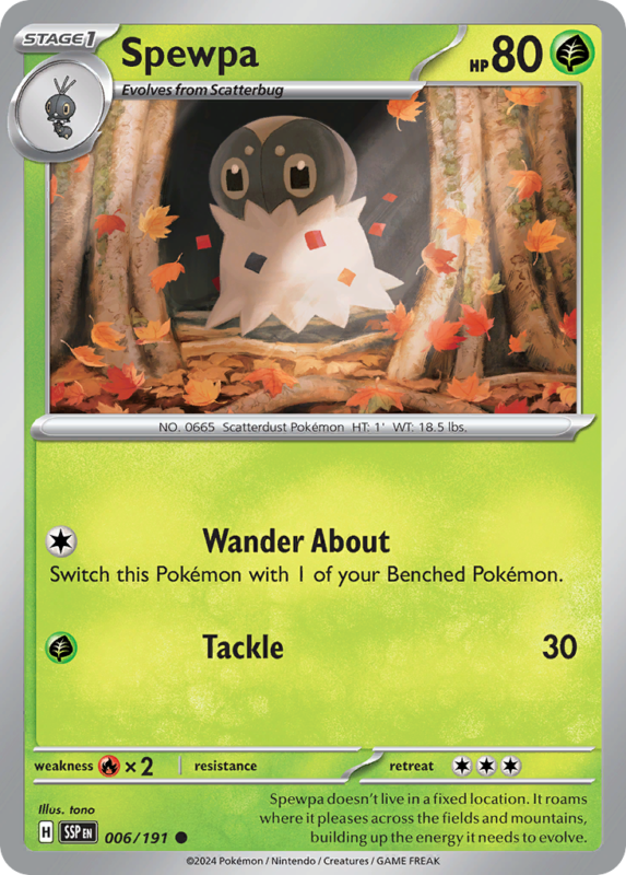 Spewpa — sv8 6 — Pokémon TCG