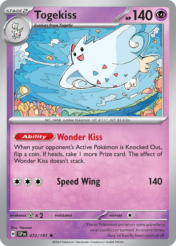 Togekiss — sv8 72 — Pokémon TCG
