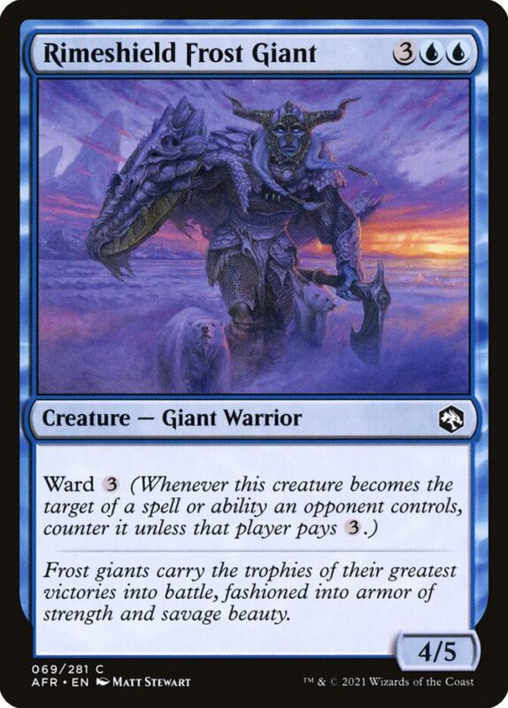 Rimeshield Frost Giant — afr 69 — Magic The Gathering TCG